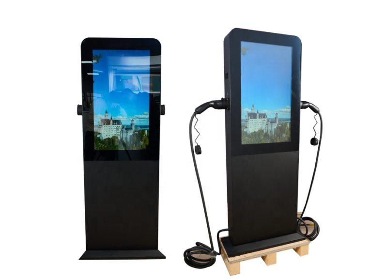ADVERTISING EV CHARGER WITH 2 CONNECTORS-2